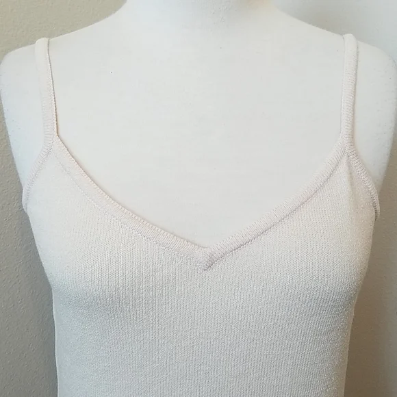 Vintage St. John Evening Pale Pink Knit Tank Top - Picture 2 of 8